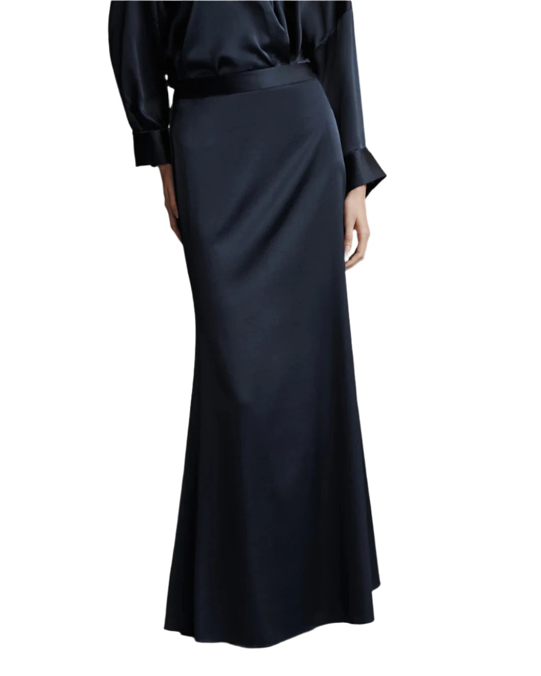 At Last Skirt in Midnight wool skirt sturdy