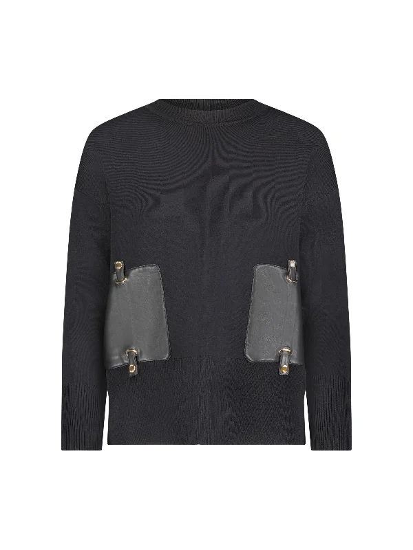 Aurora Satin Pocket Sweater Hooded Caped Shawl Collar