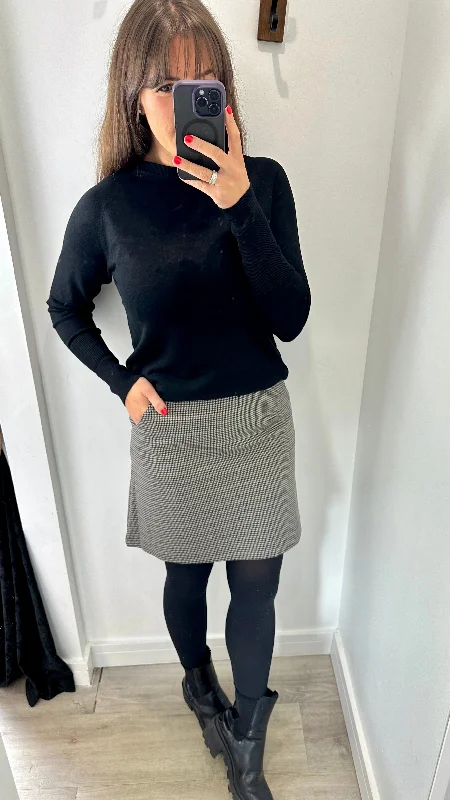 B YOUNG ROWAN MINI SKIRT cashmere skirt rich
