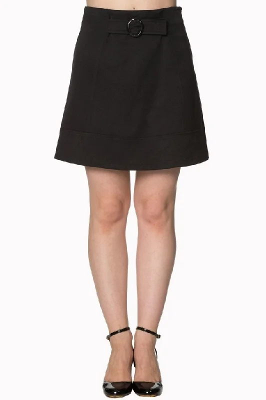Black Mini Skirt - 2168 cashmere skirt plush