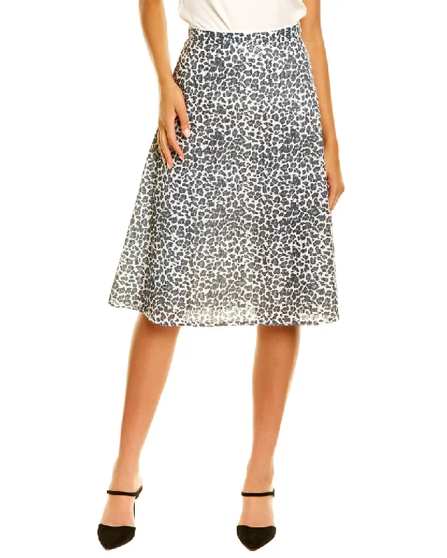 Olivia Rubin Jeanie Sequin Midi Skirt denim skirt classic