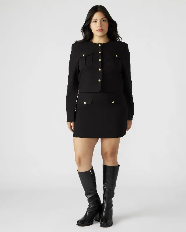LORDE SKIRT BLACK relaxed fit skirt
