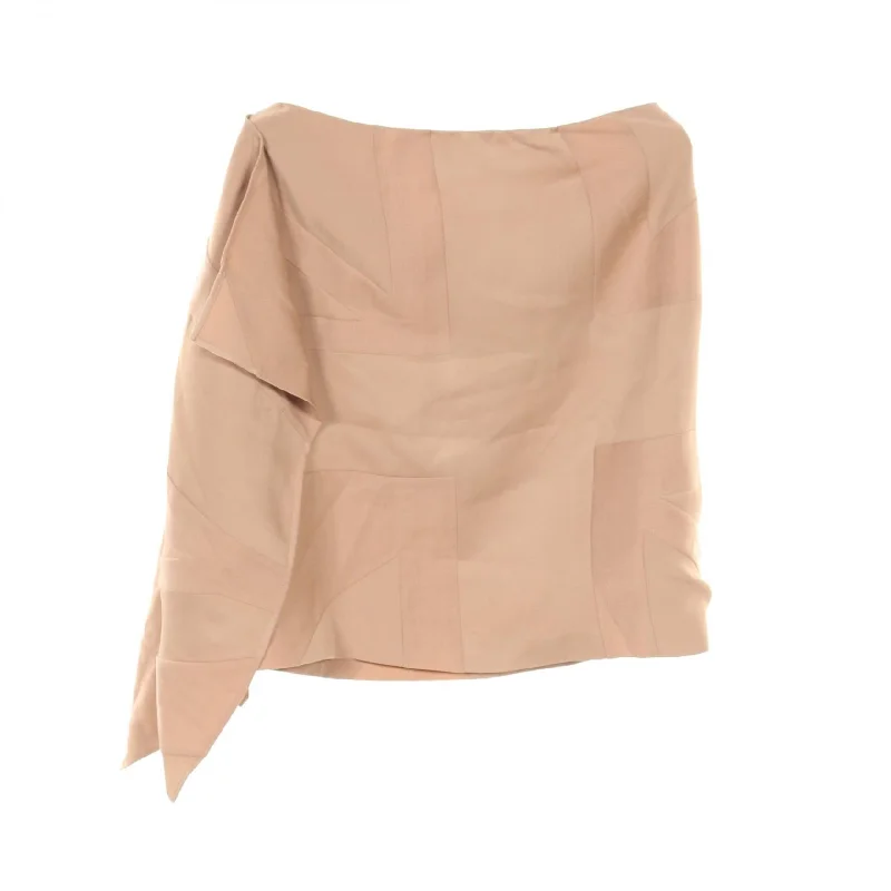 Burberry Wool Polyester Mohair Skirt Beige velvet skirt sumptuous
