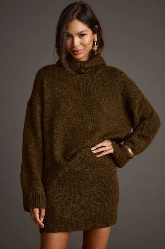 Cedar Sweater Mini Skirt a-line skirt cut