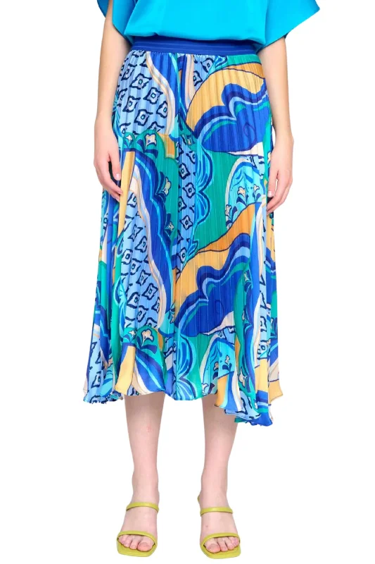 CHECENA PRINT SKIRT velvet skirt luxury