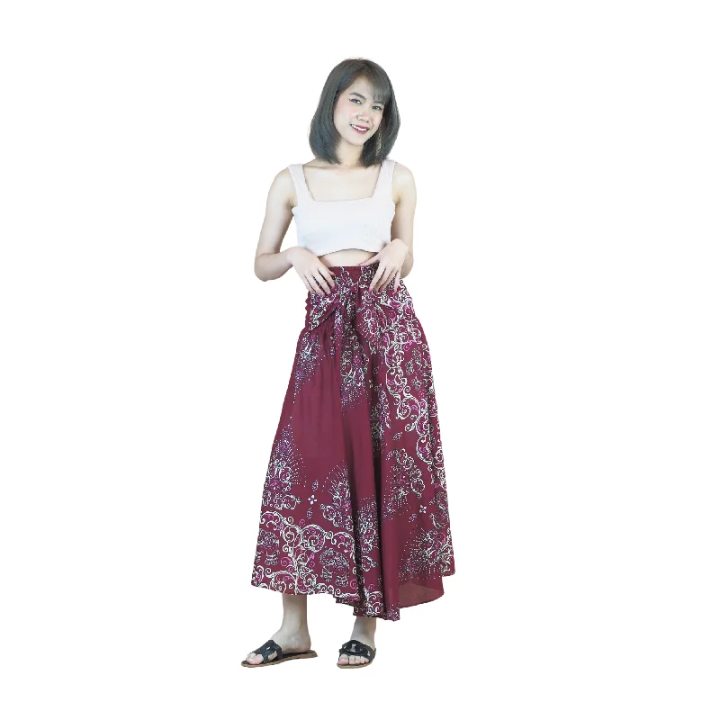 Cosmo Royal Elephant Women's Bohemian Skirt in Red SK0033 020307 04 lace skirt intricate