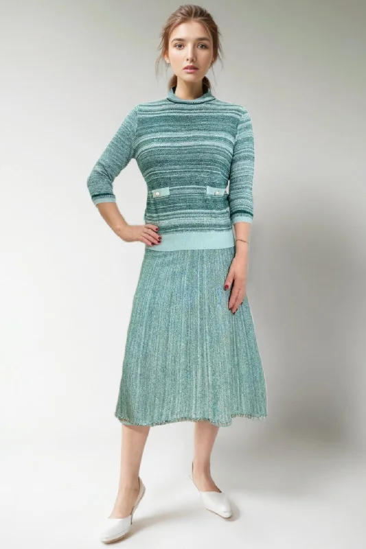 LS63026B SKIRT cashmere skirt rich