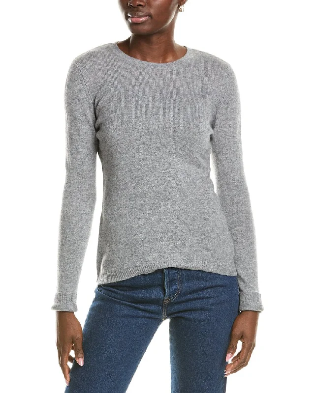 Forte Cashmere Crewneck Cashmere Sweater Casual Formal Business