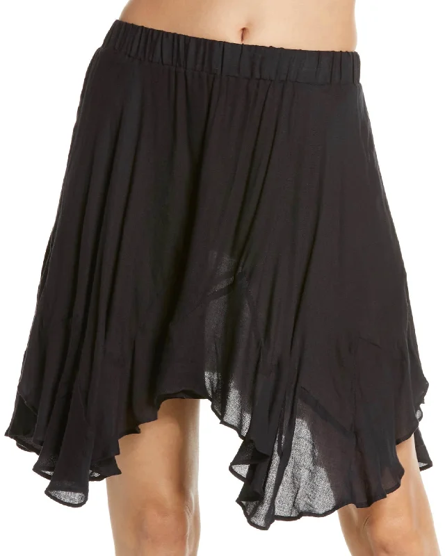 Free People - Easy Does It Half Slip Pull-On Skirt - Black lace skirt intricate