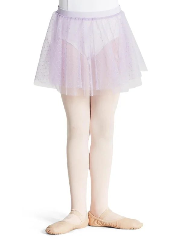 Girls Double Layer Pull-on Skirt velvet skirt rich
