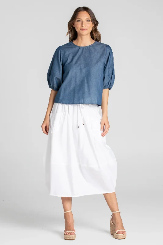 GURU SKIRT leather skirt refined