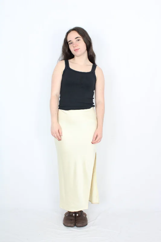Harris Tapper - Satin Slip Skirt leather skirt bold