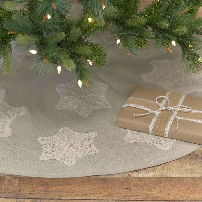 Ingrid Christmas Tree Skirt 48 VHC Brands chiffon skirt floaty
