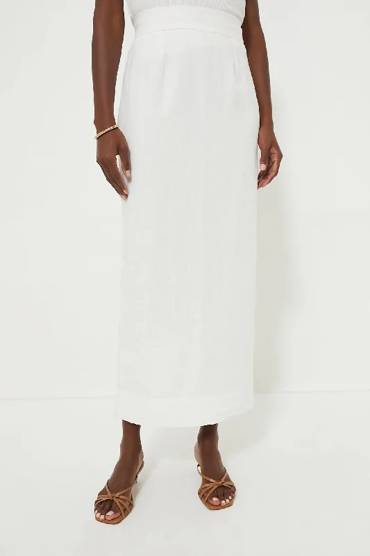 Ivory Emma Pencil Skirt denim skirt stylish