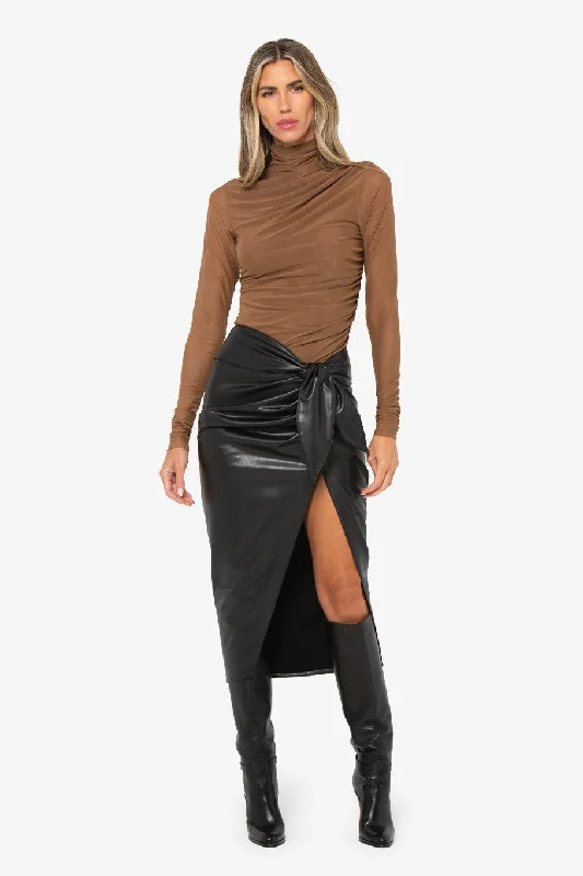JBQ THE LABEL DUSK SKIRT IN BLACK lace skirt feminine