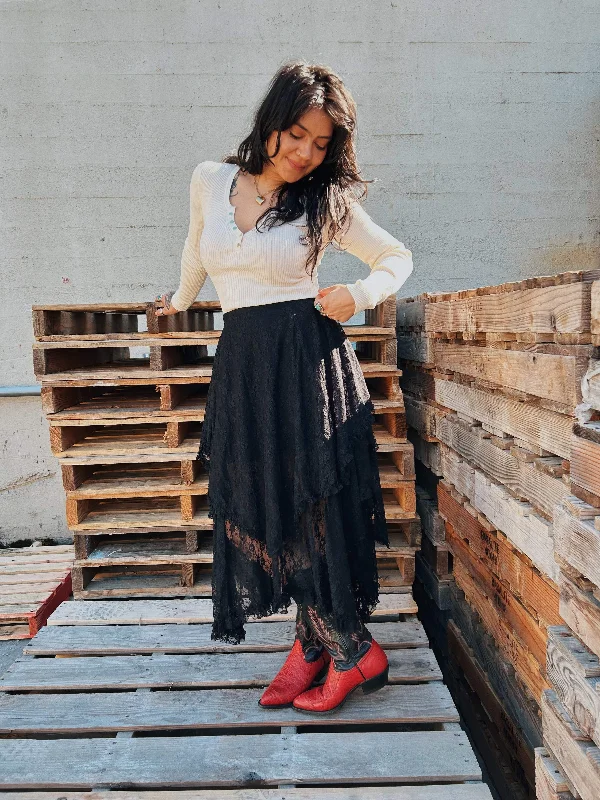 Lucky One Lace Skirt boho skirt vibe