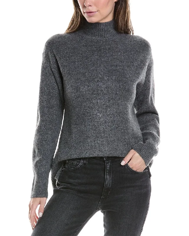 Michael Stars Zion Mock Sweater Thin Thick Dense