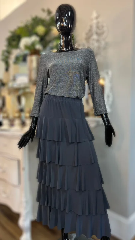 Emery Layered Skirt chiffon skirt airy