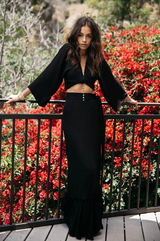Perfect Waisted Skirt linen skirt natural