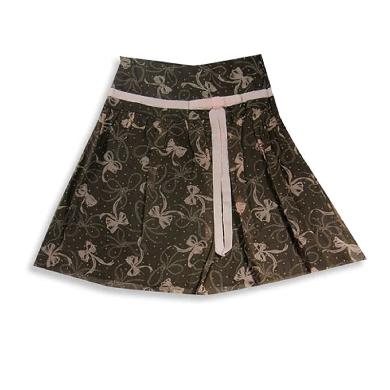 Pirouette - Big Girls' Silk Bow Skirt ribbed skirt waist
