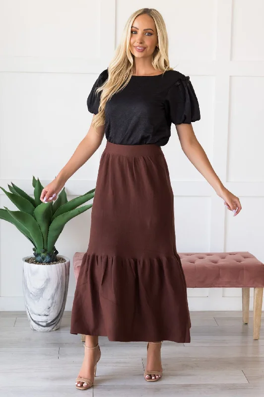 Promised High Waist Maxi Skirt denim skirt classic