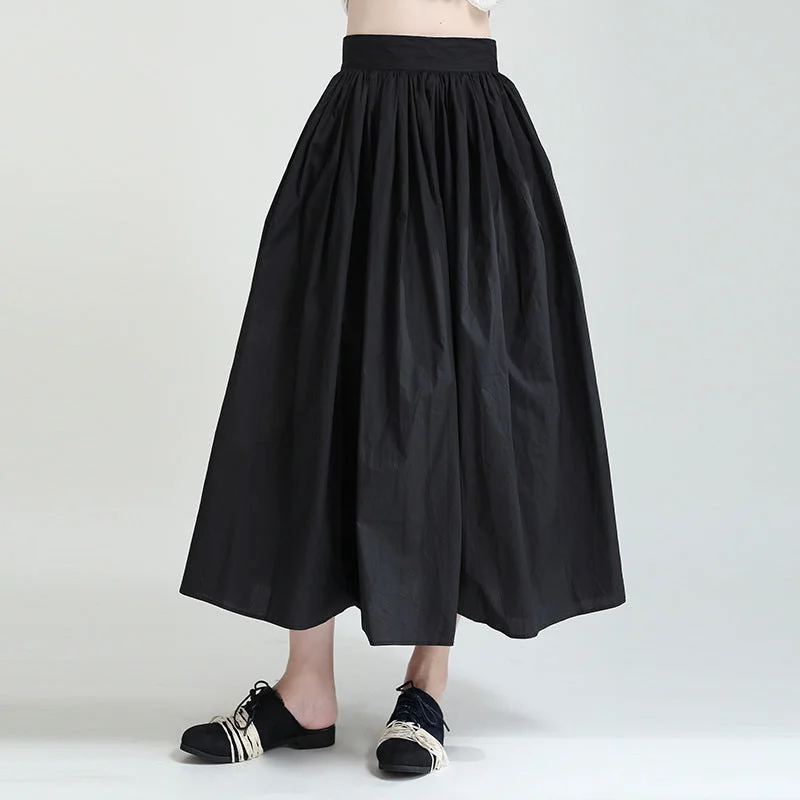 Puffy Multi-layered A-line Skirt wool skirt warm