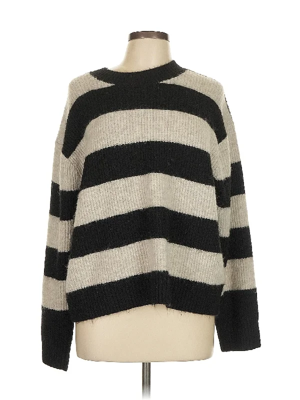 Pullover Sweater Boat Neck Shawl Collar Notched Collar