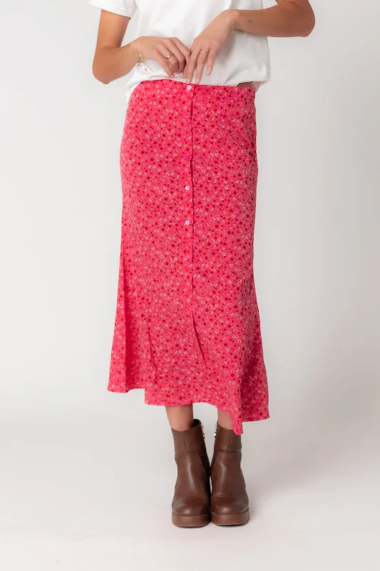 Rio Floral Skirt leather skirt bold