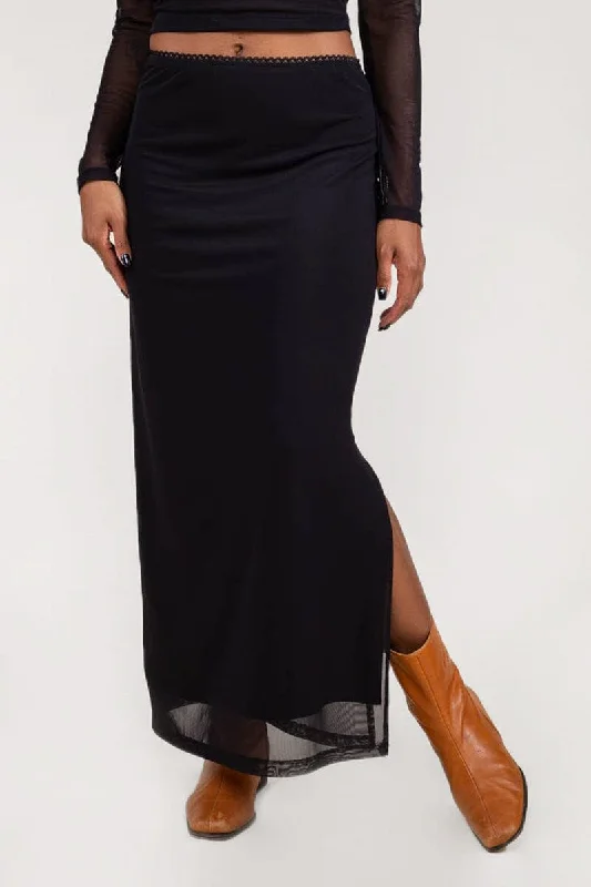Shel Mesh Skirt [Last 3xl] velvet skirt glossy
