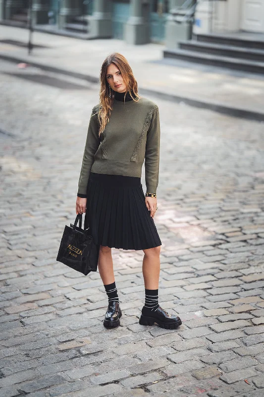 Side Cable Knit Sweater Lightweight Heavyweight Midweight