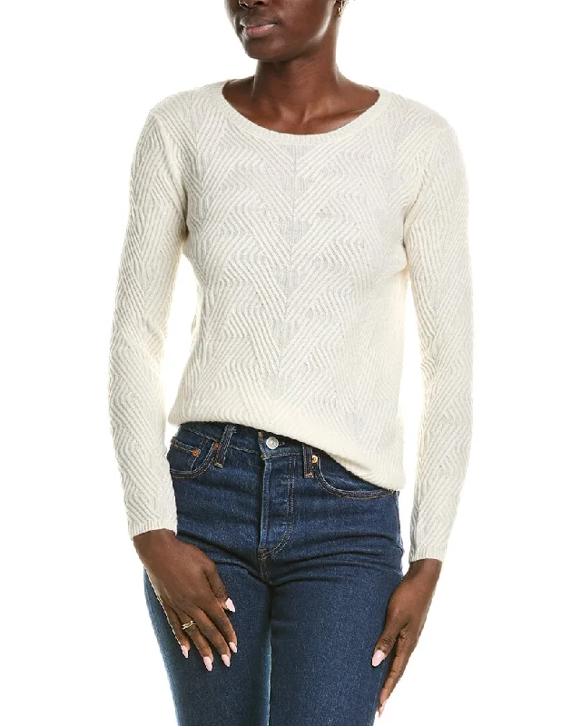 sofiacashmere Trellis Cable Cashmere Sweater Velvet Chenille Corduroy