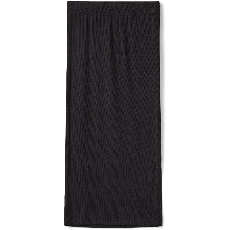 Sofie Schnoor Black Skirt leather skirt sleek