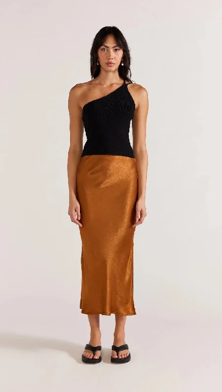 Staple The Label Rayna Midi Skirt velvet skirt sumptuous