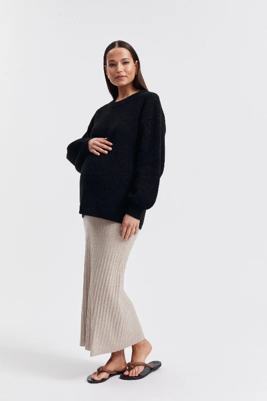 Magnolia Skirt (Taupe Marle) denim skirt classic