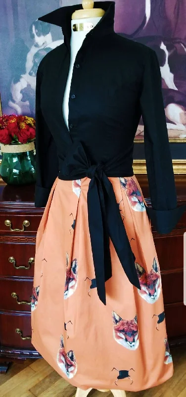 TALLY HO SKIRT IN PUMPKIN chiffon skirt lightweight