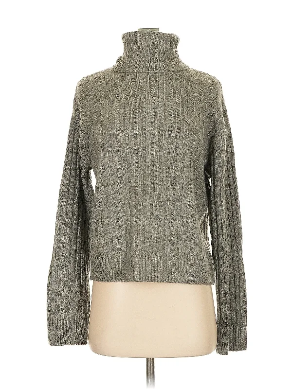 Turtleneck Sweater Embroidered Appliqued Beaded