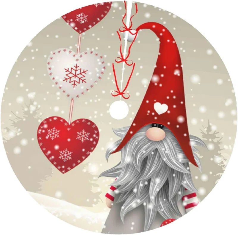 Gnome Christmas Merry Snowflake Retro