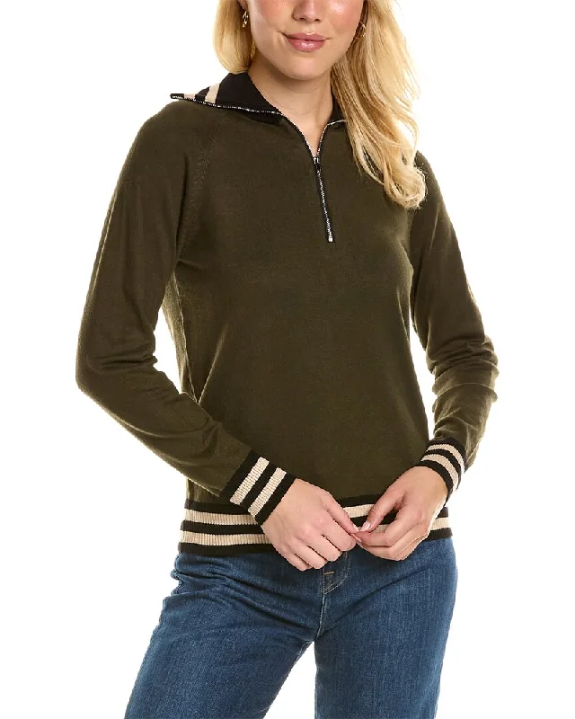 YAL New York 1/2-Zip Sweater Wool Sweater Cotton Sweater Cashmere Sweater